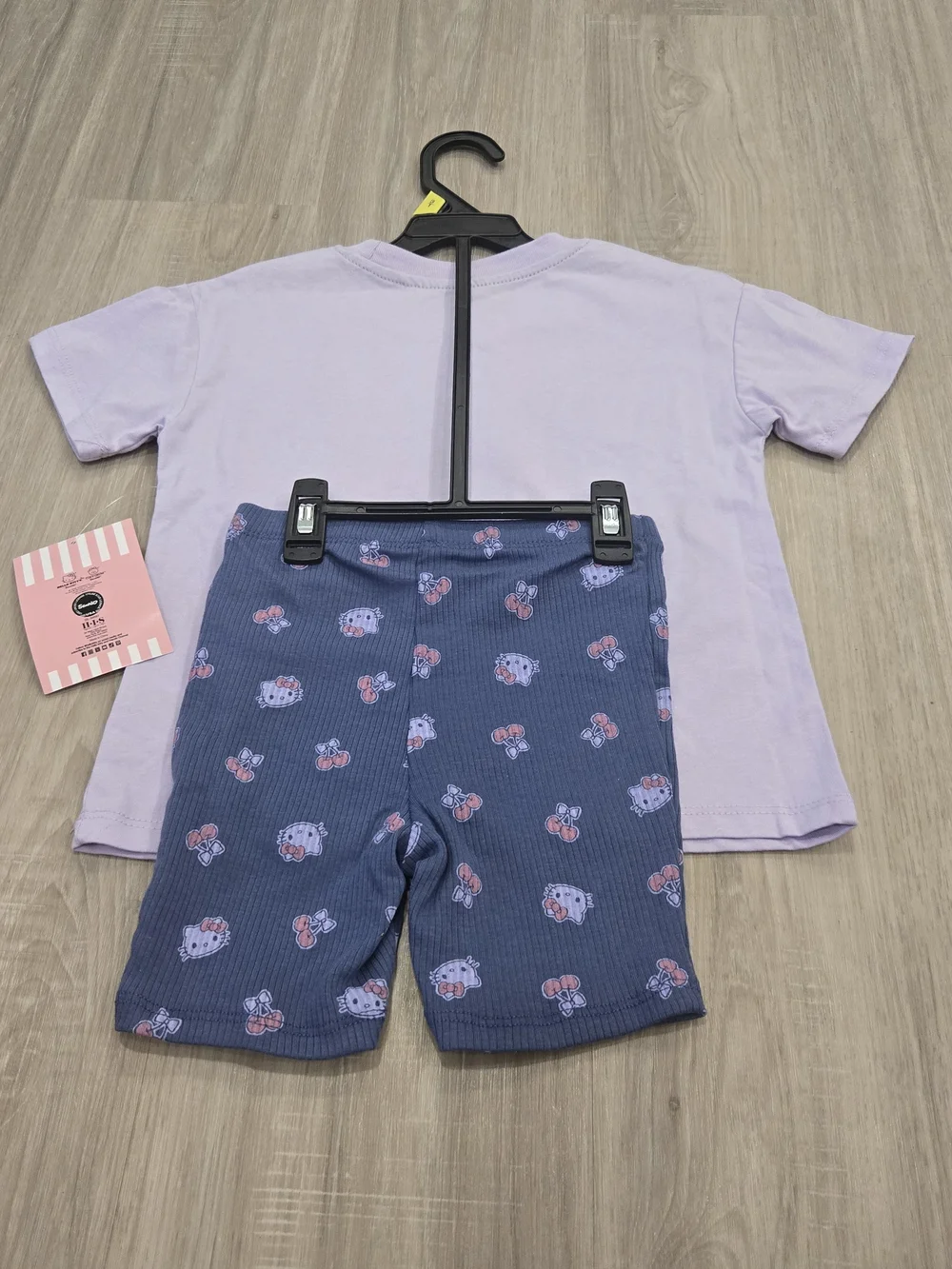 Hello Kitty Brunch Squad Toddler Girl 2-Piece Tee & Bike Shorts Set Size 3T NWT